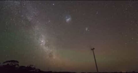 Tidsförlopp över meteorregn i Australien