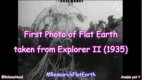 First Photo of Flat Earth taken from Explorer II (1935)