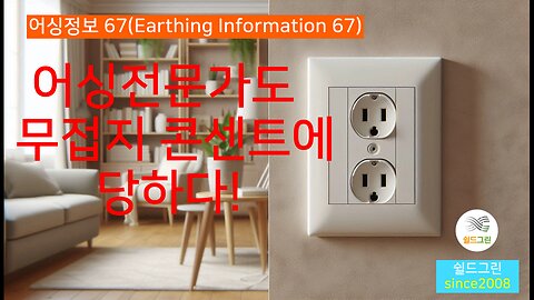 어싱정보67 어싱전문가도 마음놓으면 당합니다. 접지확인 큰일납니다-쉴드그린-earthing information 67