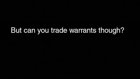 How stock warrants work / live example / bare bones basics with the margin mafia