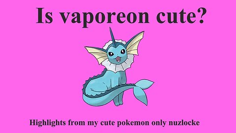 Is Vaporeon Cute?