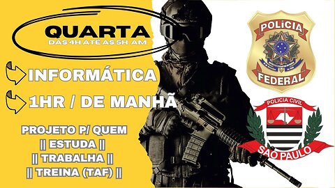 #29 Estude Comigo | Polícia Federal Agente/Escrivão 👉 Motivação p/ o Combate (Serve Polícias Civis)