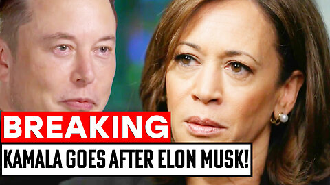 Kamala Harris goes After Elon Musk and X and FREE SPEECH Platforms!