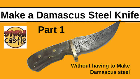 Mke a beautiful Damascus steel knife | Without making Damascus steel