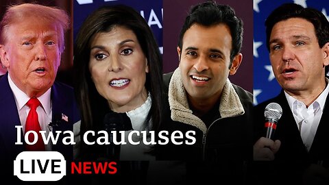 Iowa caucus: Republican rivals make last-ditch bids to cut Trump's lead | Live News Talk