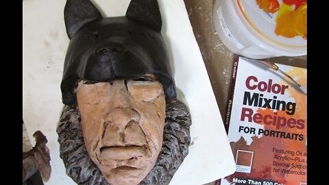 Wolf, Man - Cast Paper Mache, Activa Li-Qua-Che