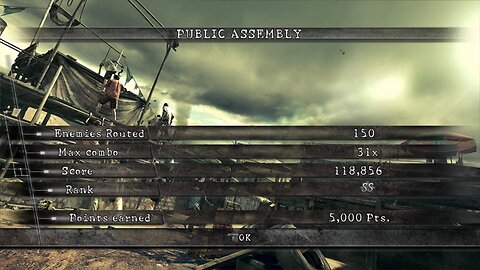 PS4 Resident Evil 5 Mercenaries United Solo Public Assembly Chris Heavy Metal 150 kills