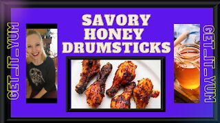 SAVORY HONEY GLAZED CHICKEN DRUMSTICKS RECIPE