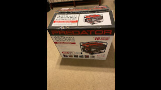 Harbor Freight Predator 4375 Generator Unboxing