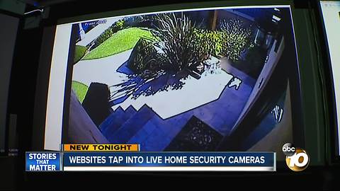 websites tap into live home security cameras