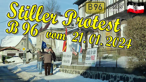 Stiller Protest an der B96 vom 21.01.2024