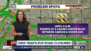 New Year's Eve road closures