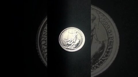 2019 Platinum Britannia 1/10 oz .9995 fine - Auction Item [Lot 4] - 2.27.2022 Live Coin Auction