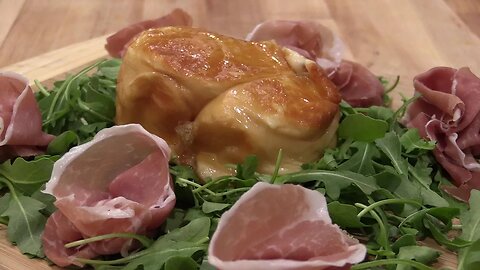 Grilled Smoked Mozzarella Prosciutto and Truffle Oil Recipe