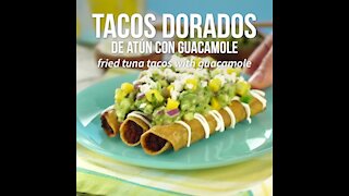 Golden Tuna Tacos with Guacamole