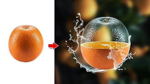 Transparent Effect in Photoshop | Transparent Orange Manipulation