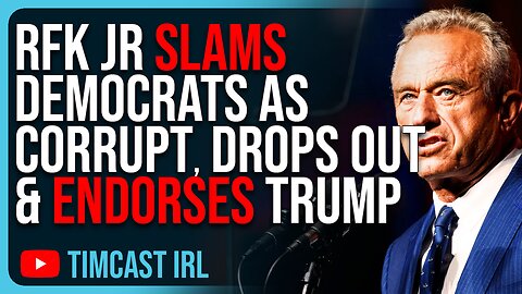 RFK Jr SLAMS Democrats As CORRUPT, Drops Out & ENDORSES Trump In EPIC Speech