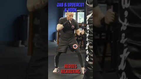 Heroes Training Center | Kickboxing & MMA "How To Double Up" Jab & Uppercut & Hook | #Shorts