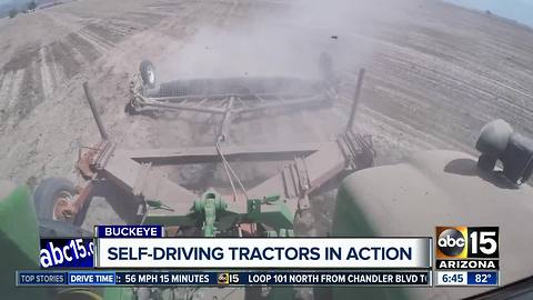 Self-driving tractors in use on Arizona farms