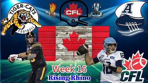 Hamilton Tiger-Cats Vs Toronto Argonauts CFL: Week 16 Watch Party and Play by Play