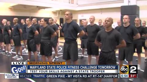 Test your skills with the Maryland State Police Fitness Challenge