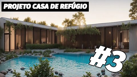 Casa refugio projeto casa de ferias no Revit parte 3