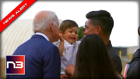 Baby Cries in Terror as Creepy Joe Leans in for his Signature Sniff & Kiss