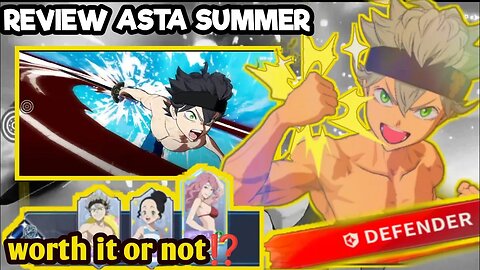 Worth It Or Not⁉️ Gacha + Review Asta Summer Season 3 - Black Clover Mobile JP