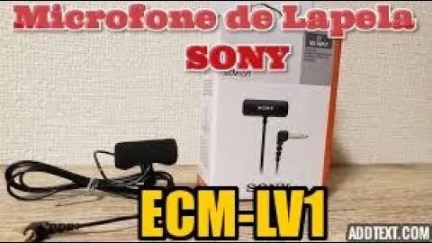 Diferença Entre o Celular e o Microfone de Lapela Sony ECM-LV1 ecm lv1 sony