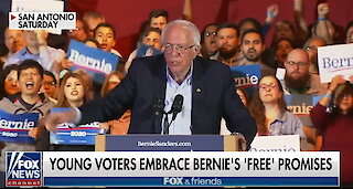 Bernie Sanders' promises of "free stuff" woos young voters