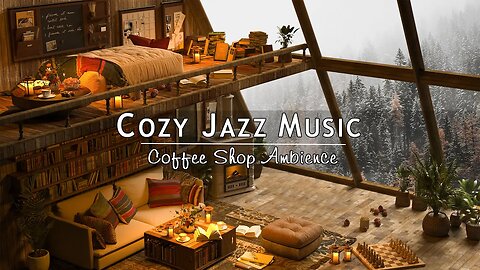 Peaceful Day at Cozy Coffee Shop Ambience ☕ Relaxing Jazz Instrumental Music | Jazz Music for Sleep