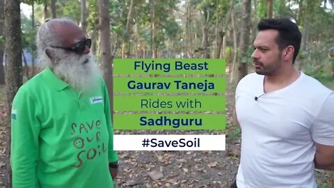 Flying Beast Gaurav Taneja Rides with Sadhguru