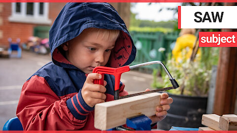 School lets 4yo pupils play with real kitchen knives, hammers and saws