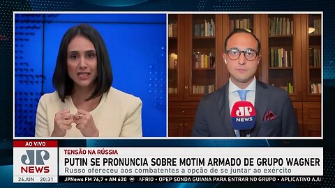 Putin se pronuncia sobre motim armado do Grupo Wagner; Roberto Motta analisa