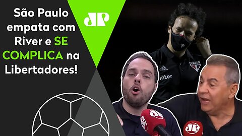 "DINIZ, você só conhece a Libertadores PELA TV!" Veja DEBATE após São Paulo 2 x 2 River Plate!