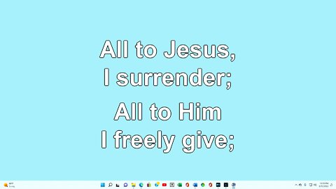 All to Jesus I Surrender 4 Verses