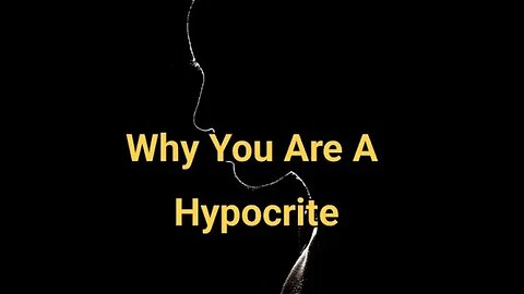 Morning Musings # 423 - Why You Are A Hypocrite (Play-actor) 🎭 And Why You Should Not Judge Another