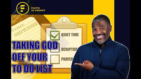 Taking God Off Your To Do List