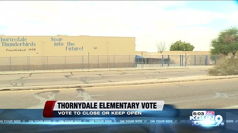 Fate of Thornydale Elementary may be decided on Thursday