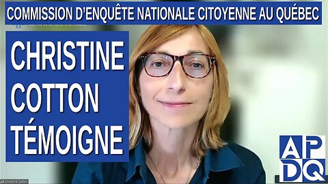 CeNC - Commission d’enquête nationale citoyenne - bio-statisticienne Christine Cotton témoigne