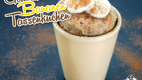 Gesunder bananen Mug Cake