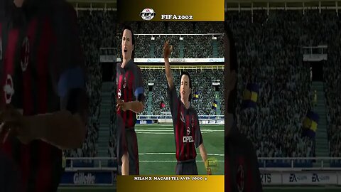 FIFA 2002 COPA UEFA 4 MILAN X MACABI TEL AVIV JOGO 2 #fifa #semedissaum #shorts