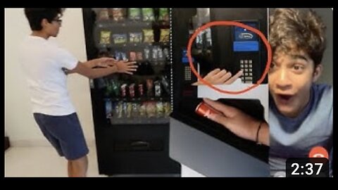 HOW TO HACK ANY VENDING MACHINE TO GET FREE SNACKS!!