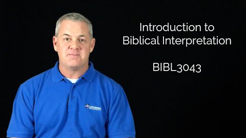 BIBL 3043 Course Introduction Part 1