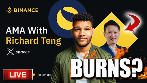 NEW CEO of Binance (Richard Teng) LIVE || Will Binance Continue To Burn #LUNC In 2024?