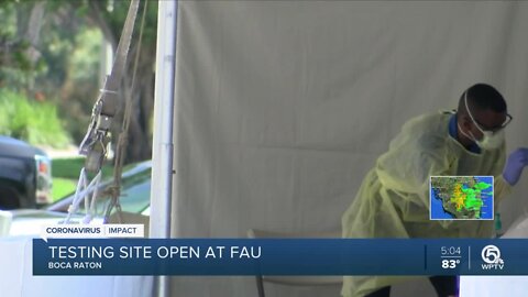 Coronavirus testing site opens in Boca Raton