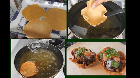 DIY Papdi Katori || Street Food ||Pakistani Street Food || Chaat || **NO White Flour**