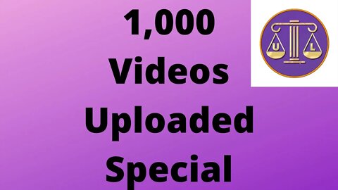 1000 videos posted SPECIAL