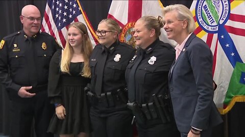 New Tampa Police officers sworn in, highlighting women in law enforcement