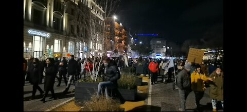 Demo für mehr Demokratie in Hamburg 08.01.2022